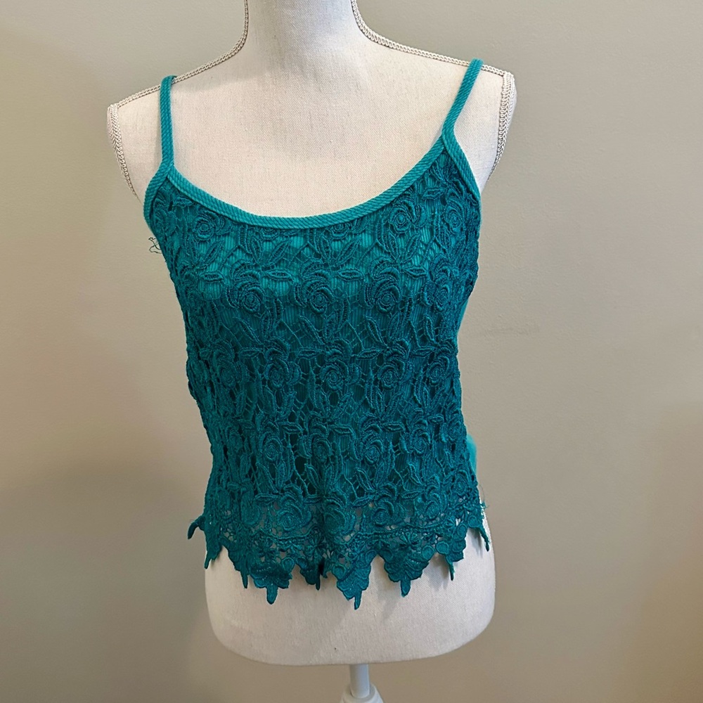 Teal Lace Women’s Top